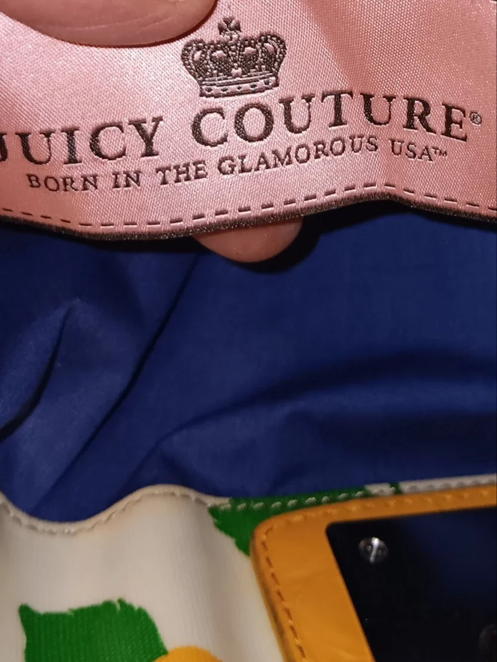 Juicy Couture Vintage Y2k Lemons Large Tote Bag With Pouch